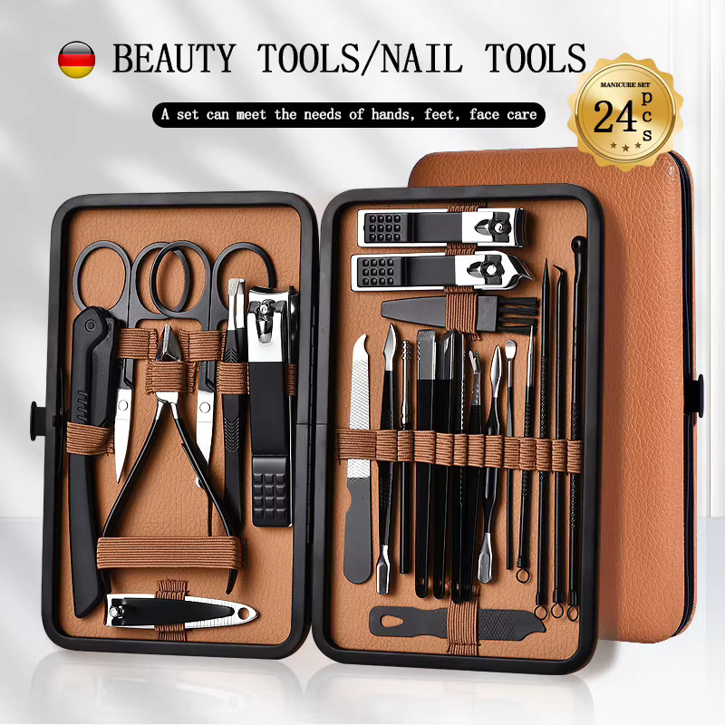 OLOEY Maniküre Werkzeug Set, Edelstahl, Unisex - Bild 2