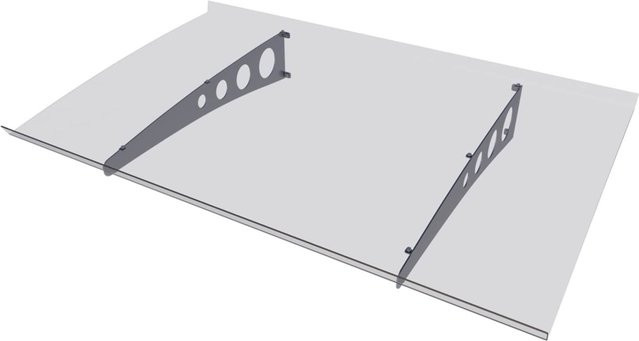 Gutta Pultvordach Pico Top 1400 aus Polycarbonat, transparent, B/T: 140 x 90 cm - Bild 1