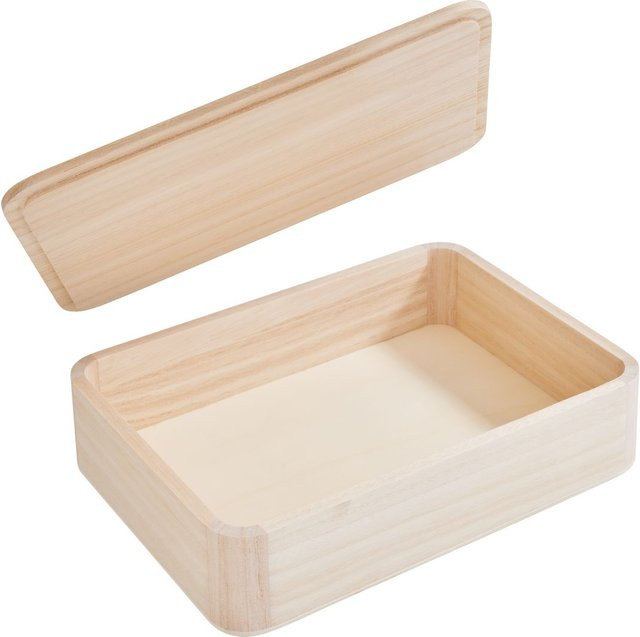 VBS Holzbox mit Deckel in Beige - Bild 1