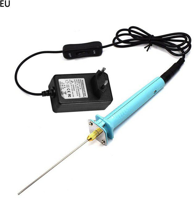 Elektrischer Schaumstoffschneider Polystyrol Cutter mit Handgriff in Blau - Bild 1