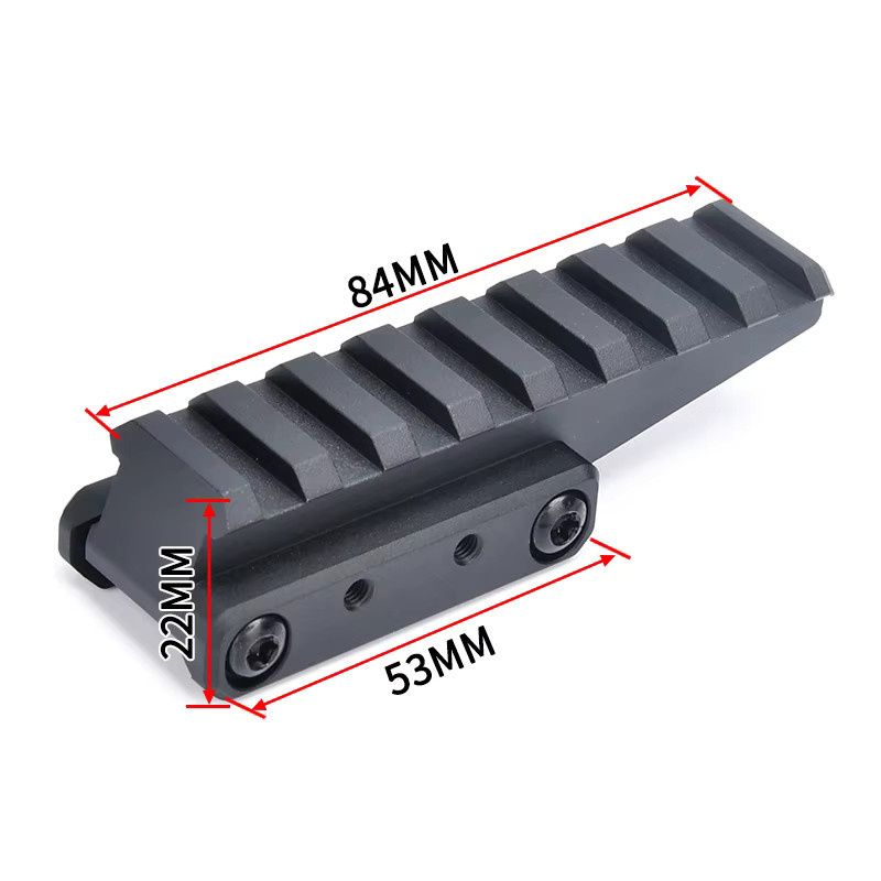 UNITY Optic Taktischer FTC Riser Mount für EOTECH 551/552/553/558 Red Dot Sights, Höhe: 2,26 Zoll, Schwarz - Bild 3
