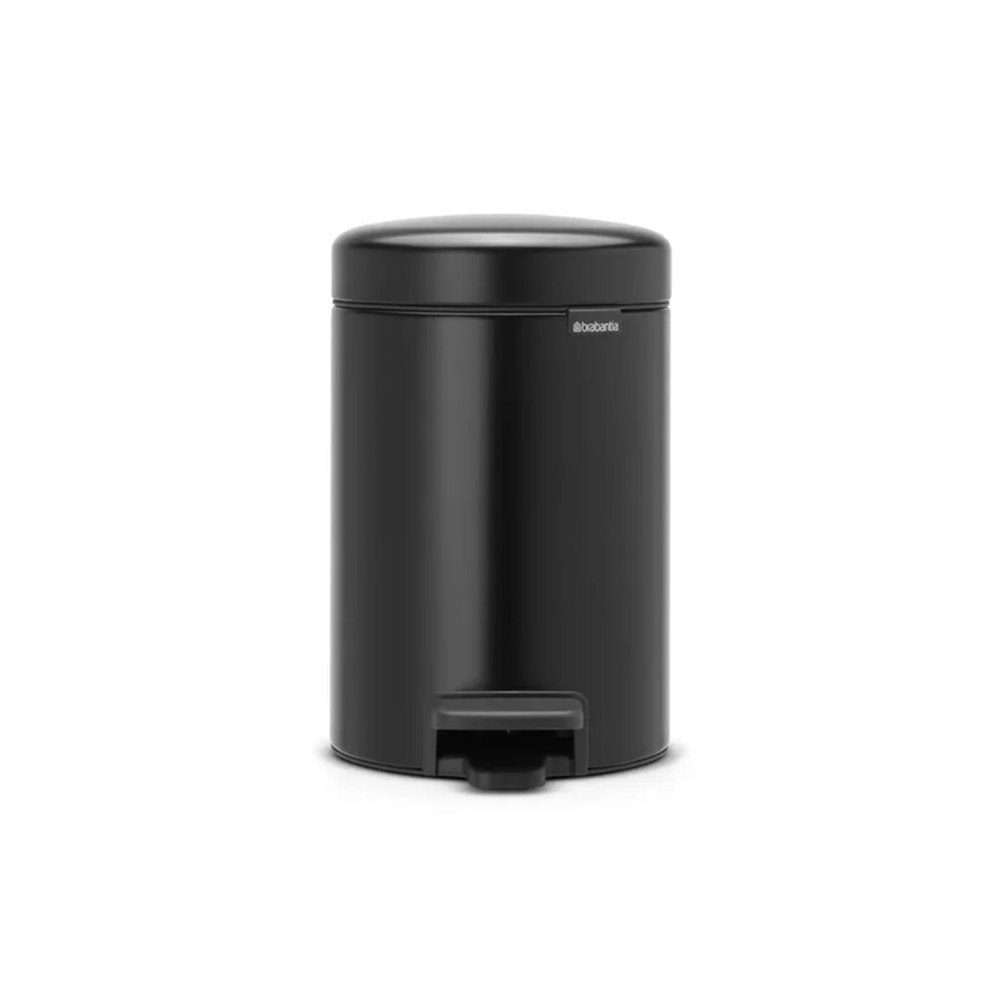 Brabantia Tretmülleimer mit Soft-Close-Funktion und herausnehmbarem Inneneimer, Schwarz, Volumen: 3 Liter, H x B x T: 26,4 x 16,8 x 23,5 cm - Bild 2