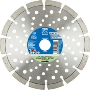PFERD Diamant-Trennscheibe DS für Stein und Beton, Farbe: Silber, Durchmesser: 178 mm, Breite: 2,6 mm, Bohrung: 22,23 mm - Bild 1