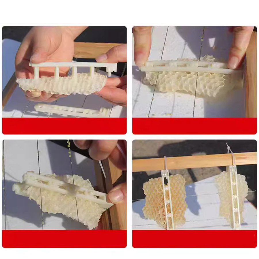 Pledge Agro Waben Clips aus Kunststoff für den Bienenpass und Bienentransfer in Weiß - Bild 3