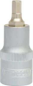 KS Tools Bit-Stecknuss Innensechskant kurz 5/8" in Silber aus Edelstahl - Bild 1