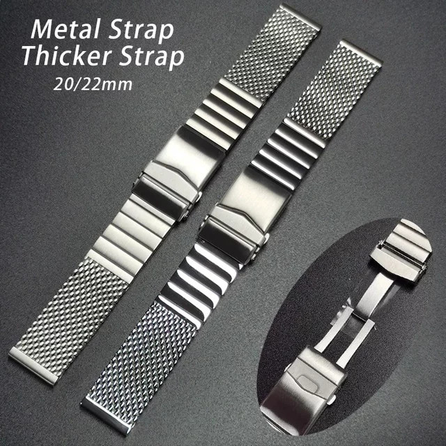 HQstrap Uhrenarmband Edelstahl, Silber, Unisex - Bild 1