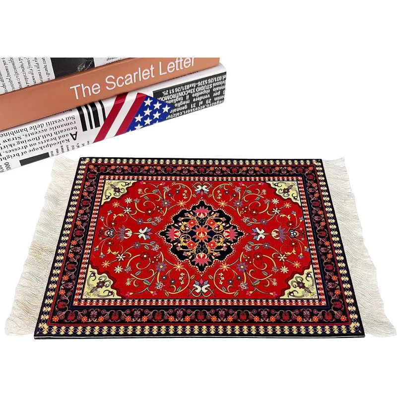 Ninth World Teppich-Tischuntersetzer im Perser-Stil, Orientalische Vintage Bohemian Matten für Bar und Mauspad - Bild 3