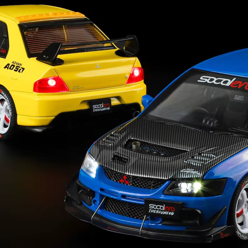 MINI AUTO Lancer EVO IX Sportwagen Modell, 1:24, mit Licht und Sound, Metall - Bild 2