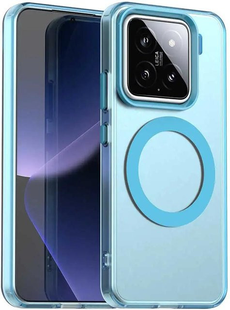 Transparente Schutzhülle mit Magnetfunktion für Xiaomi 14T, 14T Pro, 15T Pro und 17 Pro Max in Matt-Optik und Süßigkeitenfarben - Bild 1