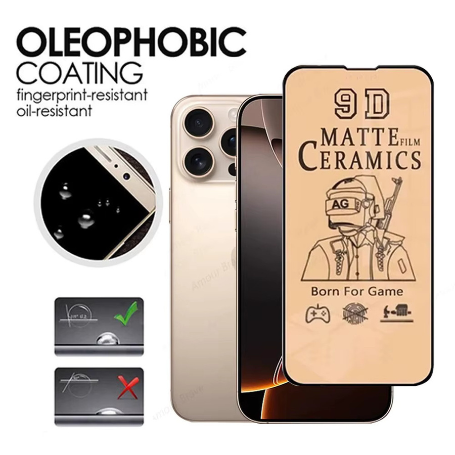 CAPOFTU Keramik-Displayschutz matte Keramikfolie für iPhone 11 bis iPhone 17 Pro Max in Transparent - Bild 4