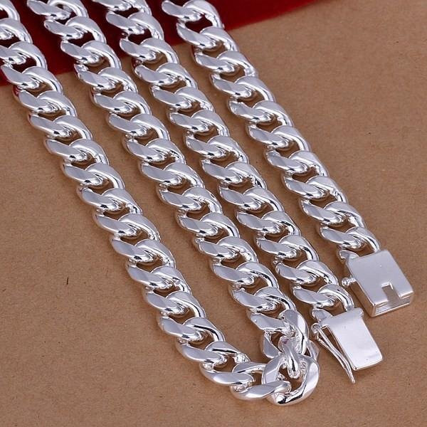 Wucifang Jewelry Halskette Sterling Silber, 60 cm, Herren - Bild 1