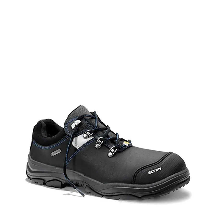 Elten Sicherheitshalbschuh Mason Pro GTX Low ESD S3 CI aus Rindleder in Schwarz/Blau Grösse 42 - Bild 2