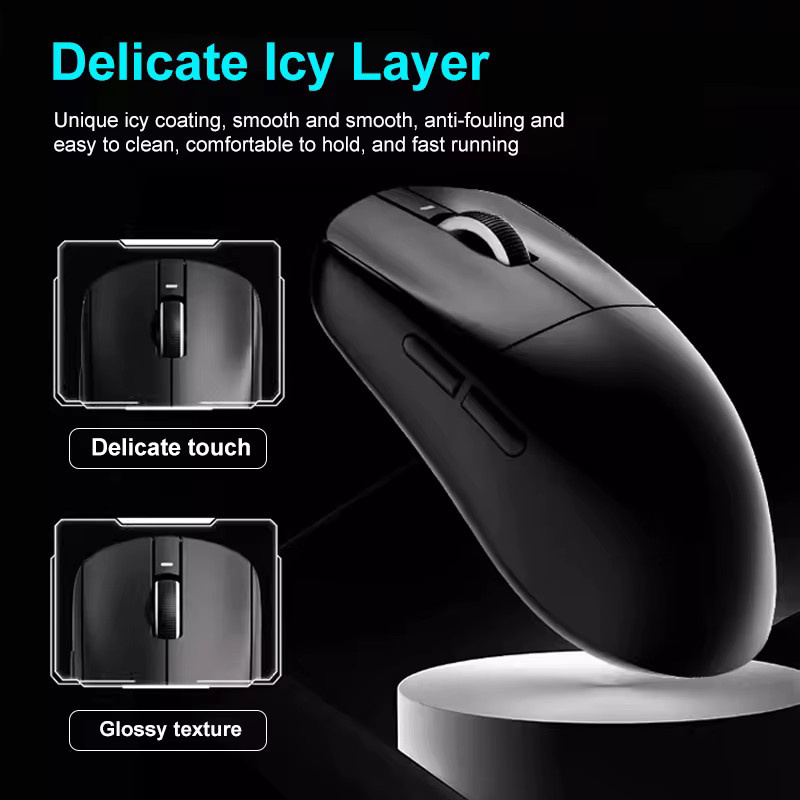 ATK VXE R1 Pro MAX Dragonfly Gaming-Maus in Weiß mit PAW3395 Sensor, kabellose Bluetooth und 2,4 GHz Verbindung, ergonomisches Design für E-Sport - Bild 2