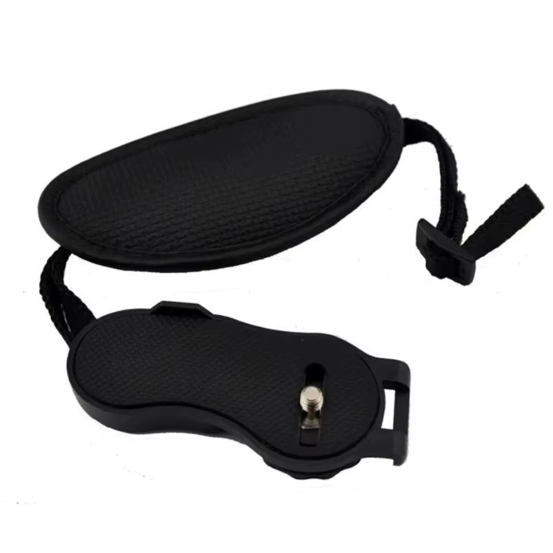 VIKEFON Kamera-Handschlaufe aus schwarzem PU-Leder für Nikon und Canon DSLR-Kameras - Bild 6