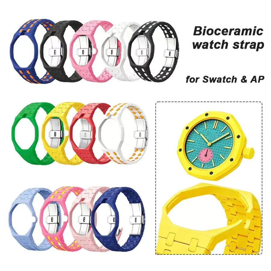 Swatch Uhrenarmband, Biokeramikgehäuse, Keramik, Bunt, Unisex - Bild 3