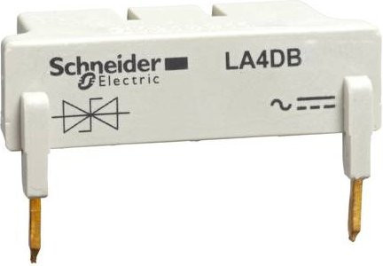 Schneider Electric LA4DB3B Beschaltungsmodul Spezialdiode 24V DC für LC1D40-80 Kleinverteilerzubehör in Weiß - Bild 1