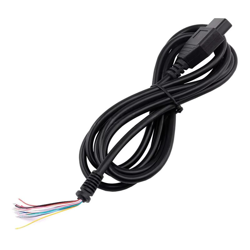 SNK NEO Geo CD Gamepad-Verlängerungskabel 15-Pin in Schwarz für Retro-Spielkonsolen - Bild 4
