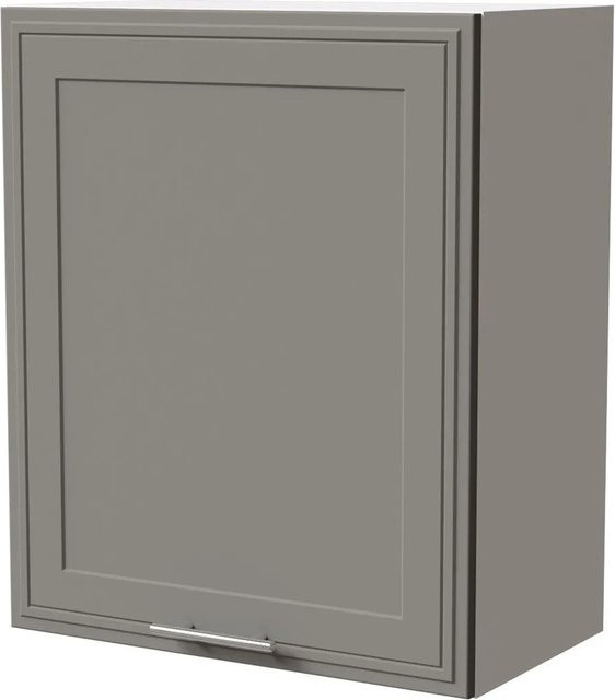 Feldmann-Wohnen Hängeschrank Salo W2 Küchenschrank in Weiß und Staubgrau Matt mit Soft-Close-Türen, B/T/H: 60 x 32,5 x 72 cm - Bild 1