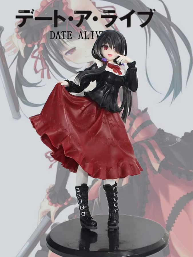 Bandai Date A Live Tokisaki Kurumi, Anime-Figur, Mädchen im roten Kleid, 18cm - Bild 6
