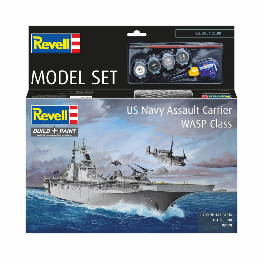 Revell US Navy Assault Carrier WASP Class, Modellbausatz, 1:700 - Bild 3