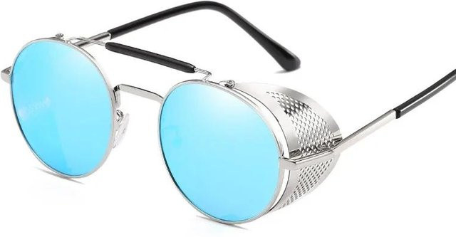 Yiran bag Sonnenbrille, Runde Metallrahmen, Vollrand, Unisex, White - Bild 1