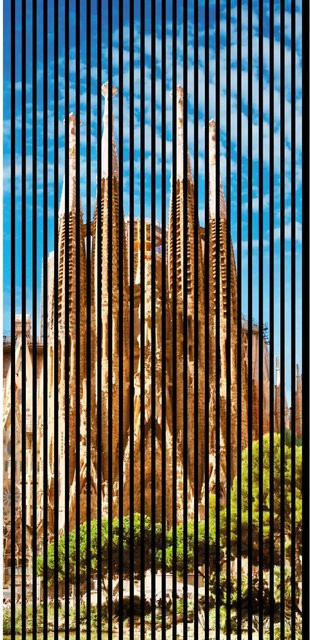FN Acustico Akustikplatte Barcelona 1 in Bunt, bestehend aus PET und MDF, H x B x T: 2400 x 1133 x 19 mm - Bild 1