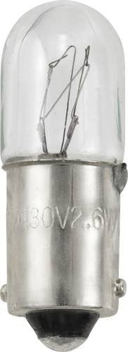 TRU COMPONENTS TC-12842728 Miniatur Glühlampe BA9s, 130V, 2.6W, Warmweiß, Transparent - Bild 1