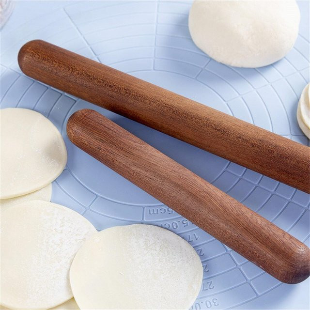 PGY Teigroller aus japanischem Ebenholz in Schwarz und Braun zum Backen und Dekorieren von Kuchen und Fondant - Bild 1
