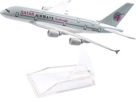 Jason Tutu Qatar Airways Airbus A380 Flugzeugmodell, Metall, 1:400, ab 14 Jahren - Bild 1