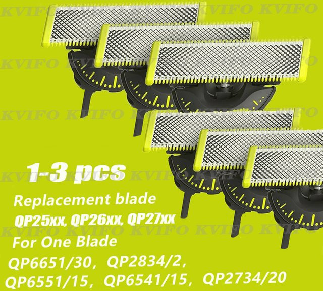 Philips Ersatzklingenkopf für OneBlade und Pro Trimmer Rasierer, Farbe: Silber - Bild 1