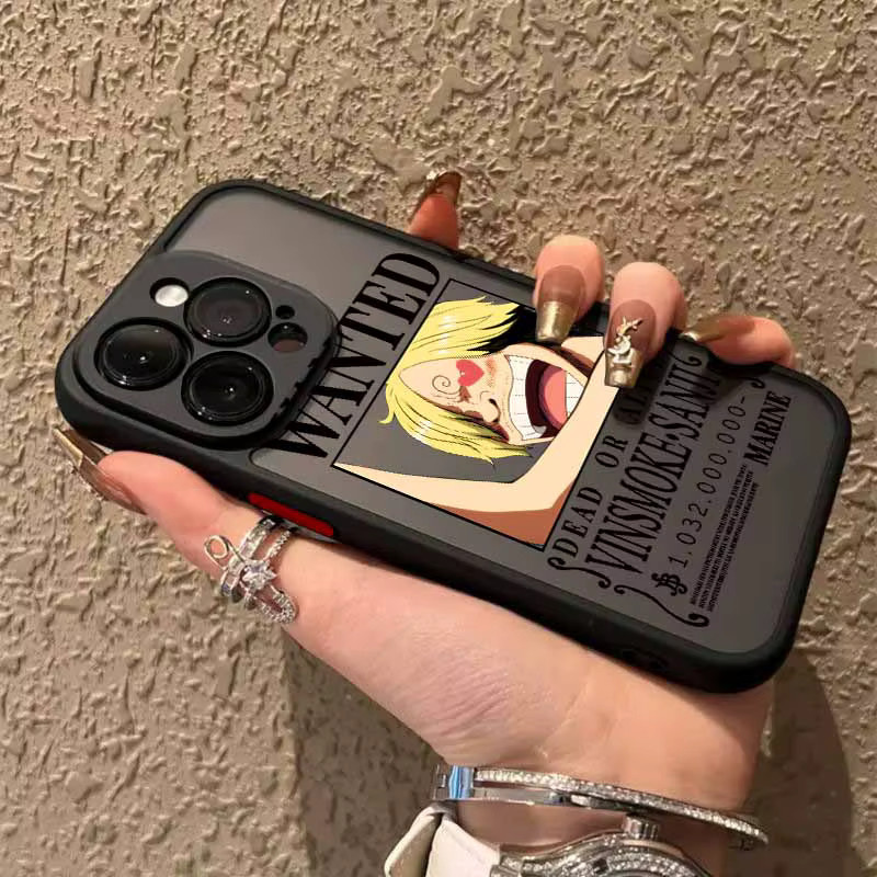 One Piece Anime Handyhülle für iPhone 17 Air 16 15 14 13 12 11 Pro Max Plus mini – Mattierte transparente Schutzhülle - Bild 3