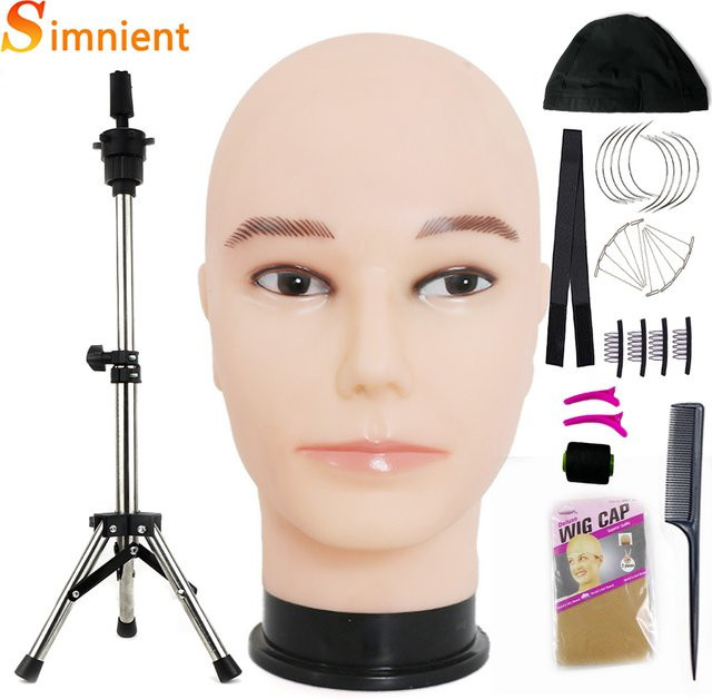 Simnient Kosmetik-Übungskopf, kahl, mit T-Pins - Bild 1