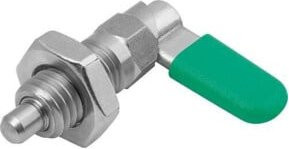 KIPP Sperrriegel M10x1 Ø4mm Form D mit Kappe und Mutter aus Edelstahl in Silber - Bild 1