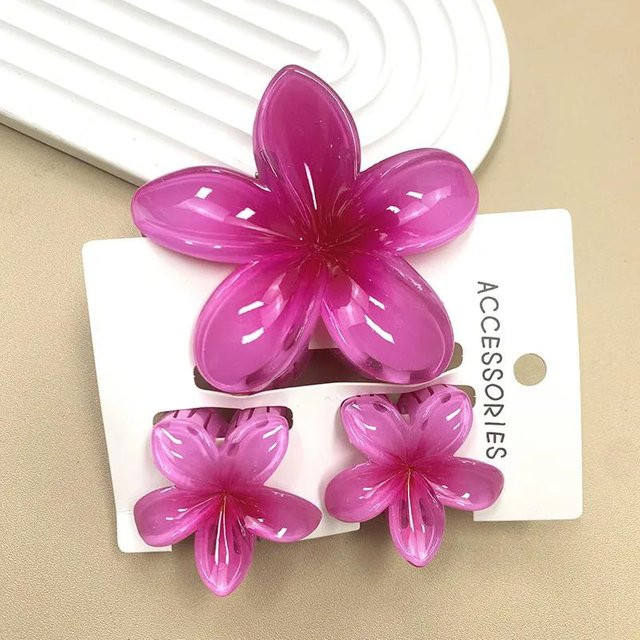 YULIN Haarspangen Blume, Bunt Farbverlauf, Damen, Mädchen - Bild 1