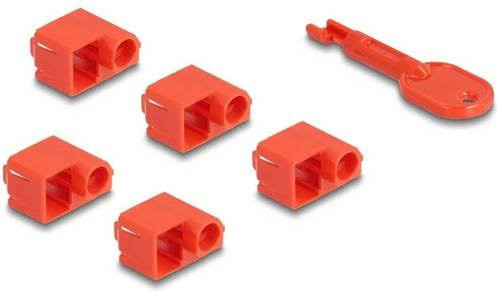 Delock RJ45 LAN Port Schloss Ethernet/LAN in Rot 20929 - Bild 1