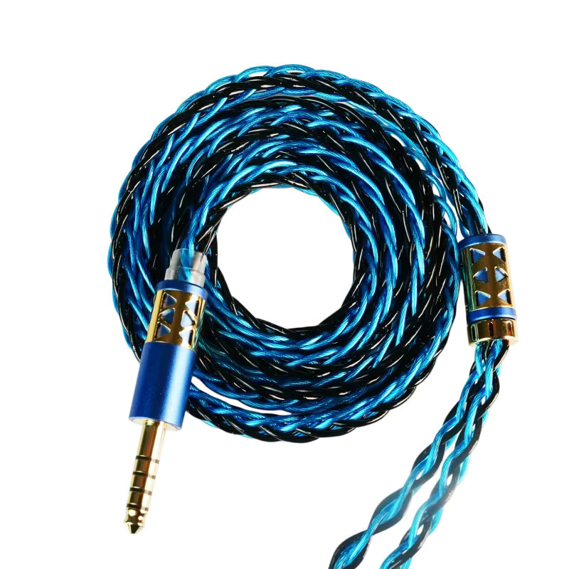 XINHS C05 8-adriges Einkristall-Kupfer Fünf-Elemente-Kabel in Blau mit 3,5 mm Klinkenstecker - Bild 2
