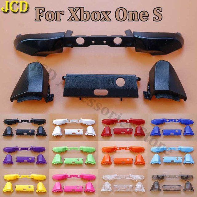 JCD Reparatur-Set für Xbox One Slim S Core Controller mit RB LB RT LT Trigger-Tasten und mittlerer Haltestange in Schwarz und Multicolour - Bild 1