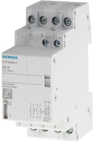 Siemens Fernschalter Hutschiene 5TT4454-2 mit 4 Schließern 400V 32A in Weiß - Bild 1