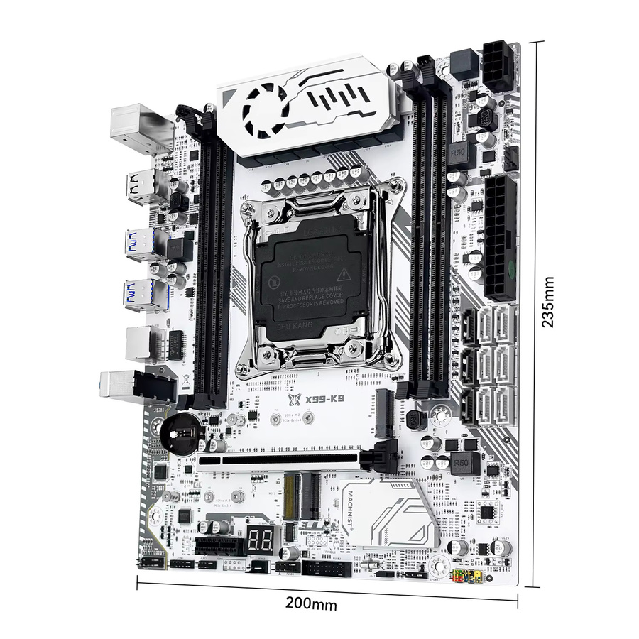 MACHINIST X99 K9 Motherboard LGA2011-3 mit Wi-Fi, M-ATX, DDR4-Unterstützung und Dual M.2 NVMe Slots - Bild 3