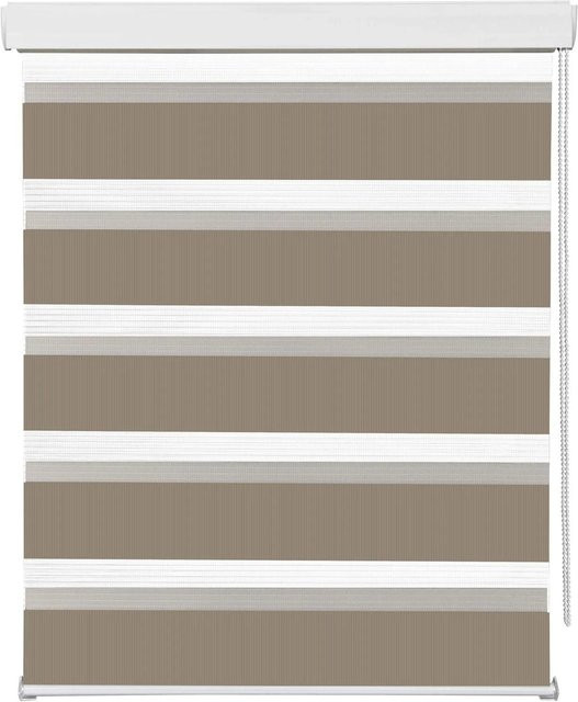 Premium Living Duorollo Thomas Teppich in Taupe/Beige gestreift B: 140 cm, T: 160 cm - Bild 1