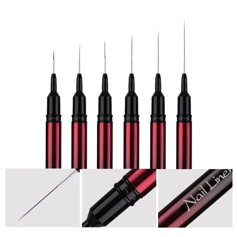 mifanxi Nail Art Liner Pinsel für Gel und Nagellack, 1/6 Stück - Bild 4
