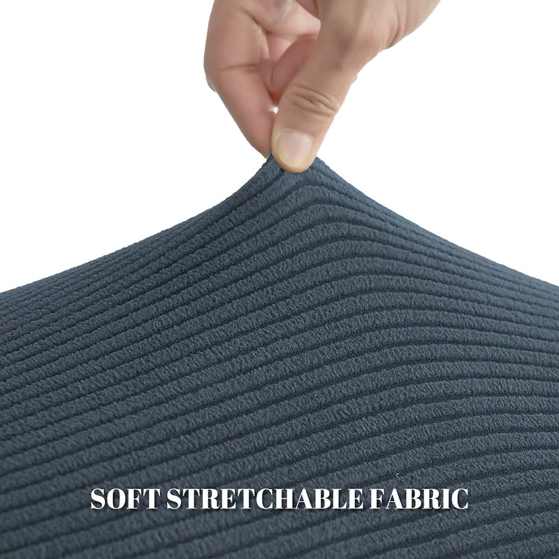 WANERQU Jacquard Stretch Büro Stuhl Abdeckung in Rot, Schmutzabweisender Elastan-Bezug für Sessel und Gaming-Sitze - Bild 3