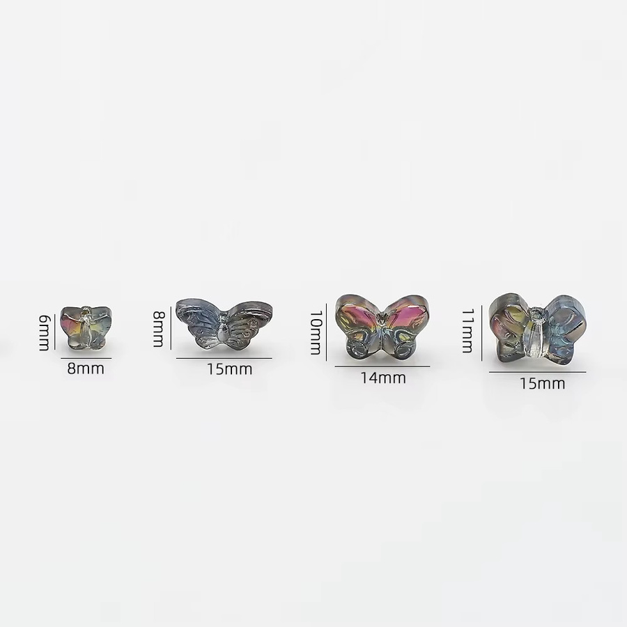 YUANZHIRUN Schmetterlings-Anhänger, Kristall, Glas, 20 Stück - Bild 1