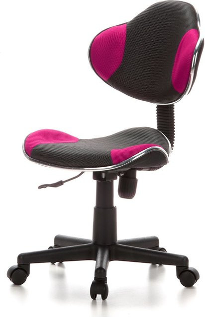 HJH OFFICE Kinderschreibtischstuhl KIDDY GTI-2 in Grau und Pink mit Netzstoff und Kunststoff - Bild 1