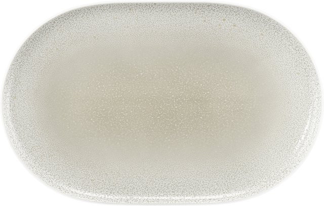 Seltmann Weiden Servierplatte Sento Home aus Porzellan in Beige und Weiß, B: 38 cm, T: 24 cm, H: 1,1 cm - Bild 1