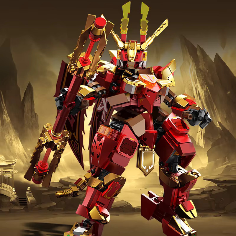 SEMBO BLOCK Mechaniker Serie Monkey King Transforming Modell Kit Mecha Bausteine MOC Montage Ziegel Spielzeug für Jungen - Bild 5