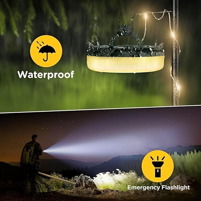 YC Direct Camping Lichterkette RGB mit 8 Beleuchtungsmodi, 10m Outdoor-Lichterkette mit USB-Aufladung in Weiß und Multicolour - Bild 3