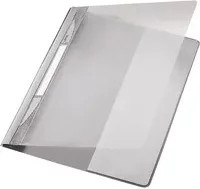 Leitz Schnellhefter Exquisit Clip-Ordner A4 in Transparent, Grau und Weiß - Bild 1