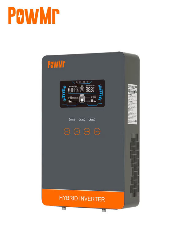 PowMr Hybrid-Solarwechselrichter 4 kW, 24 V auf 110 V, netzunabhängig ohne Batterie mit MPPT 140 A Solarbatterieladegerät, Grau - Bild 6