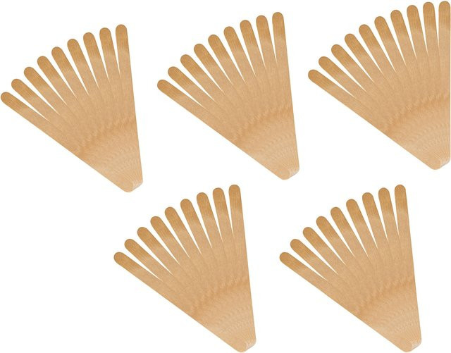 genialo Holz-Eisstiele in Braun, 50 Stück - Bild 1
